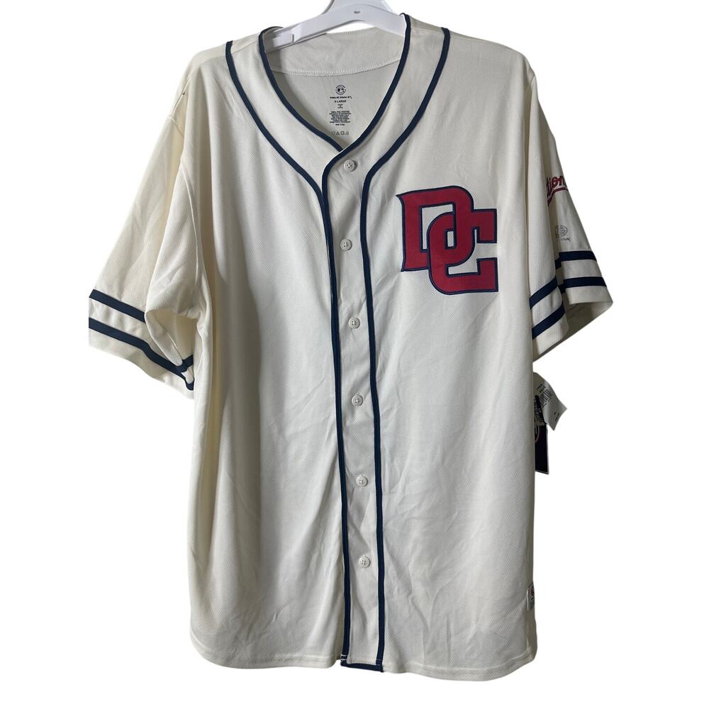 MLB Washington Nationals Men's Vintage Button Down Jersey XL p